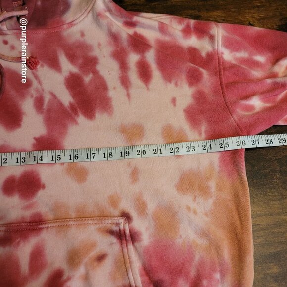 American Eagle Tie Dye Hoodie Size S Oversized Jegging Fit Soft Stretch Colorful - Picture 6 of 10